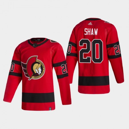 Miehille NHL Ottawa Senators Pelipaita Logan Shaw 20 2020-21 Reverse Retro Authentic